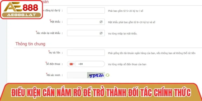 Điều kiện cần nắm rõ để trở thành đối tác