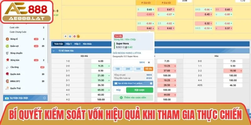 Bí quyết kiểm soát vốn hiệu quả khi tham gia thực chiến