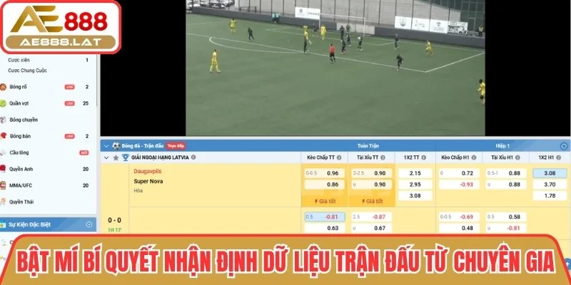 Bí quyết nhận định dữ liệu trận đấu từ chuyên gia