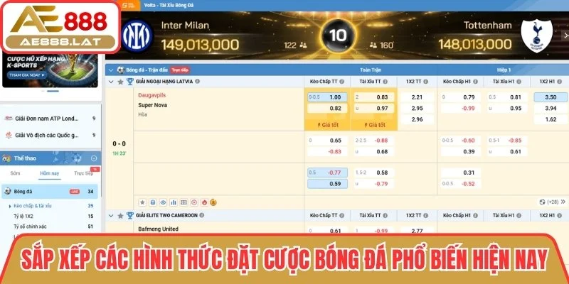 Sắp xếp các hình thức đặt cược phổ biến hiện nay