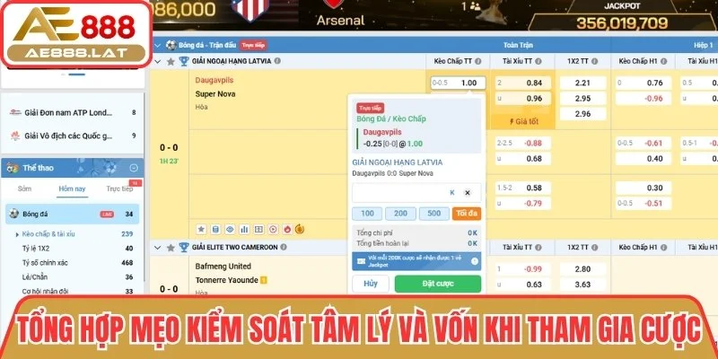 Tổng hợp mẹo kiểm soát tâm lý và vốn khi tham gia cược
